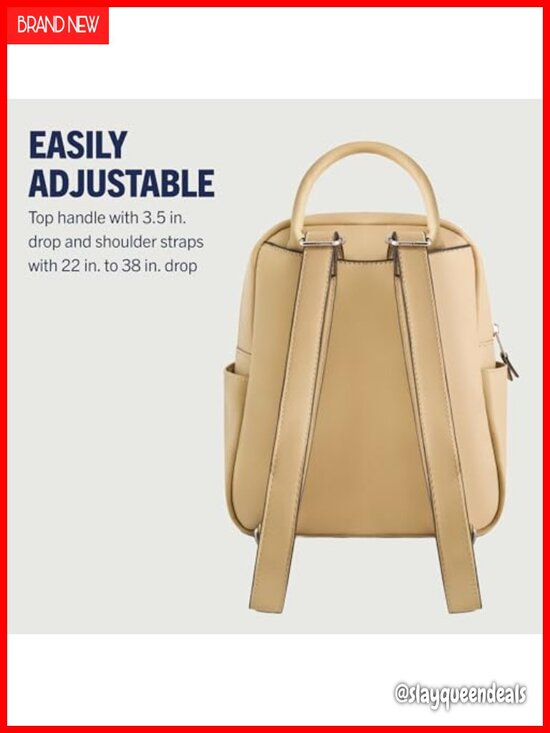 Studded Mini Backpack Purse with Adjustable Straps, Vegan Leather Daypack main image 5